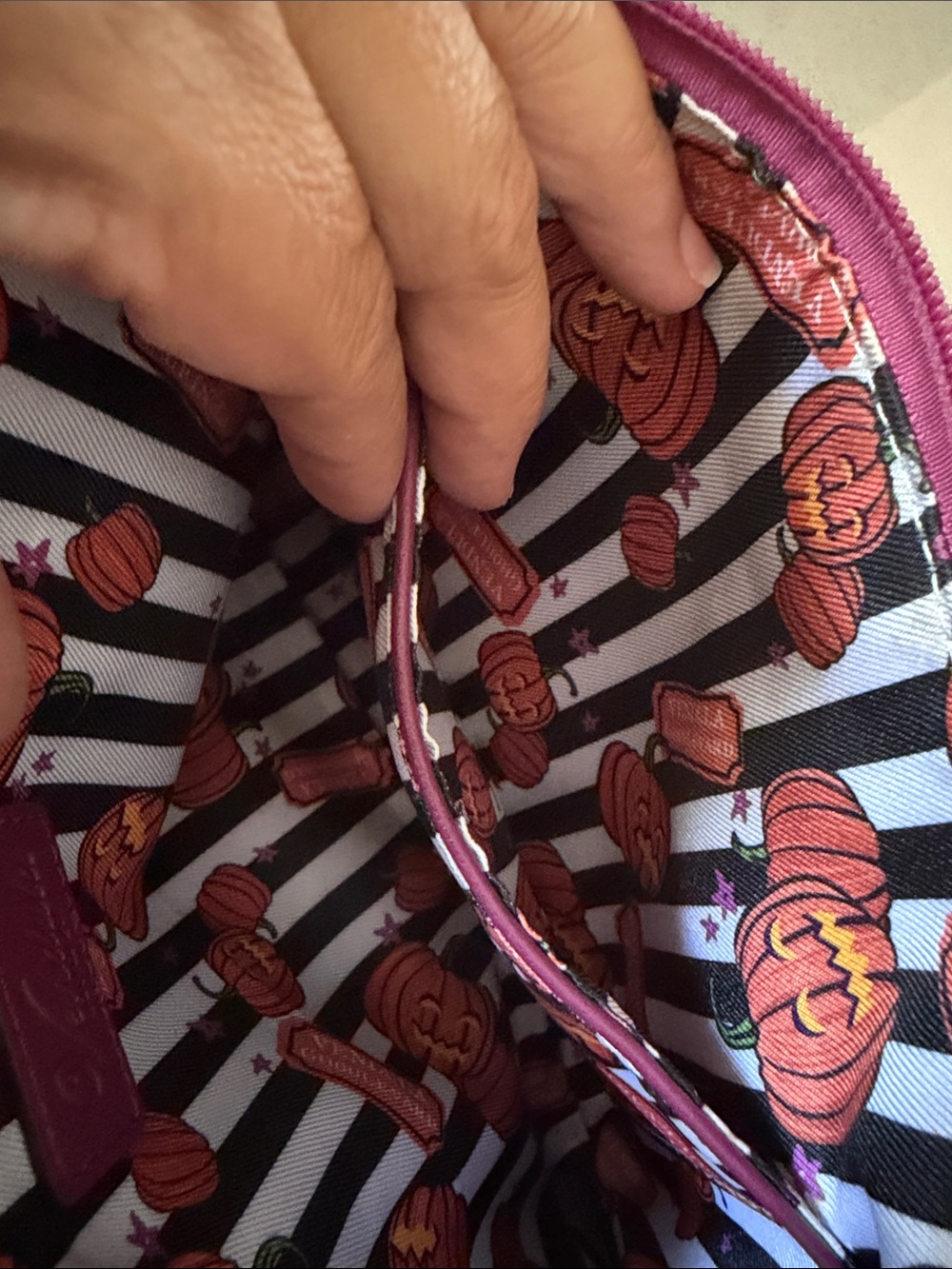Vendula Purple (Maroon) Haunted House Crossbody Bag - Picture 10 of 15